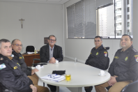 Representantes da área Educacional da Polícia Militar do Paraná visitam o CEE/PR