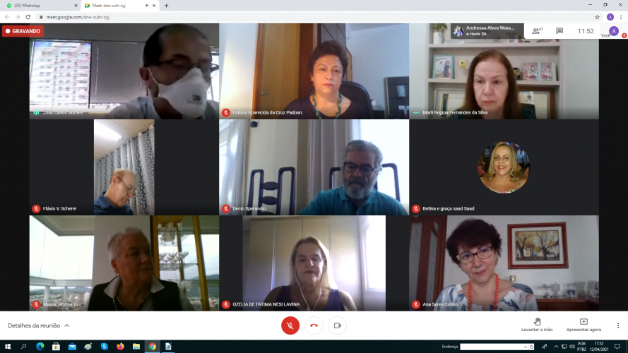 Trabalhos realizados pelas Câmaras do CEE/PR no período de 12 a 16 de abril de 2021