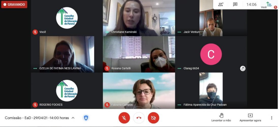 CEE/PR reúne Comissão de Estudos da Educação Básica a Distância