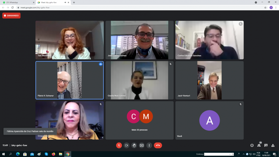 Trabalhos realizados pelas Câmaras do CEE/PR no período de 16 a 20 de agosto de 2021