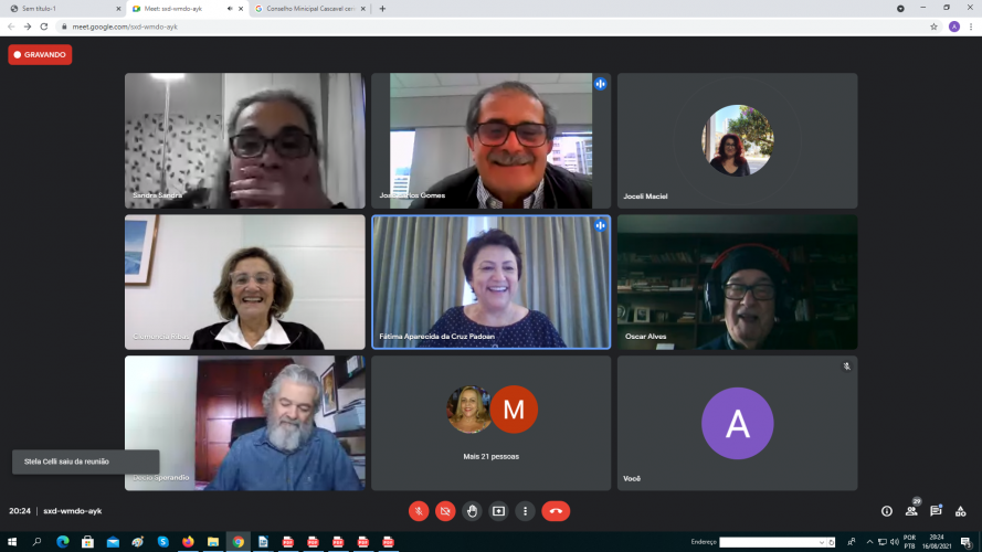 Trabalhos realizados pelas Câmaras do CEE/PR no período de 16 a 20 de agosto de 2021