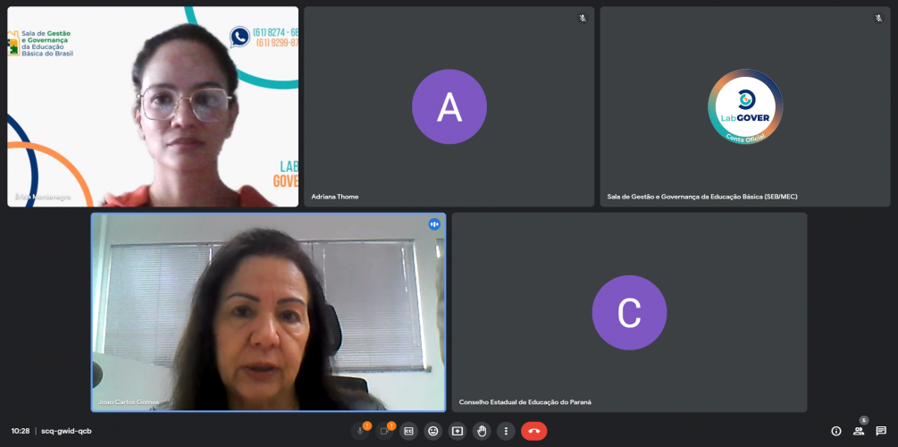Representante do MEC ministra palestra no CEE/PR sobre o Projeto Sala de Gestão e Governança da Educação Básica