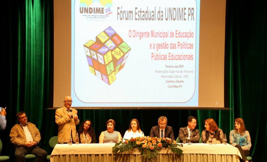 CEE/PR participa do Fórum Estadual da Undime-PR CEE/PR participa do Fórum Estadual da Undime-PR