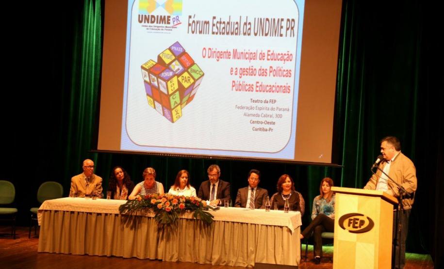 CEE/PR participa do Fórum Estadual da Undime-PR CEE/PR participa do Fórum Estadual da Undime-PR